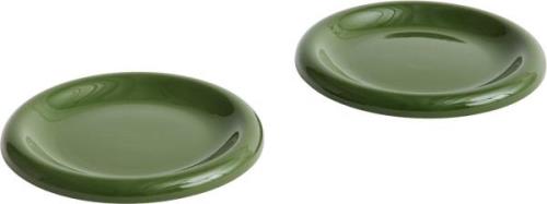 Hay Barro Plateset of 2-ø18-green 0008 - Frokosttallerkener hos Magasi...