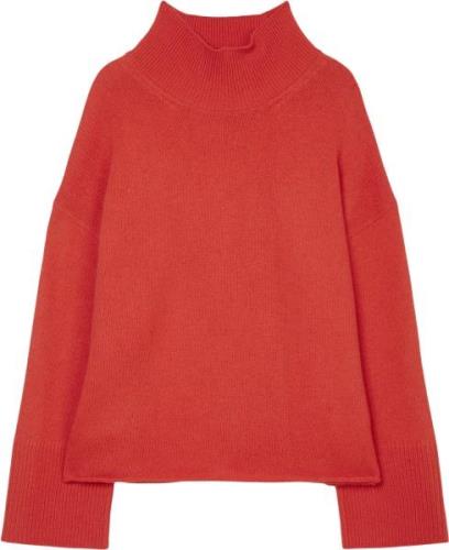 Marc O’Polo Pullover, Longsleeve, Standup Coll Kvinde Poppy Red Rullek...