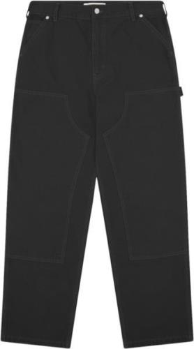 Woodbird Wbdizzon Carpenter Pants Mand Black Cargo Bukser Str 29 - hos...