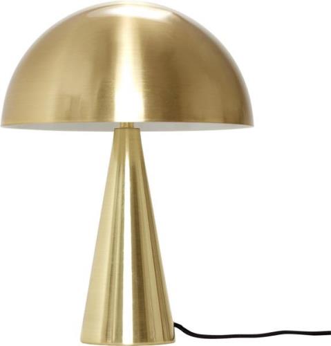 Hübsch Mush Mini Table Lamp Brass Str H 33cm Ø 25cm - Bordlamper Messi...