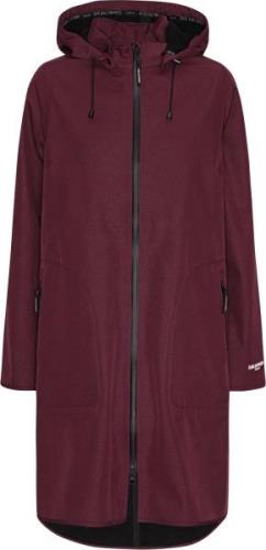 ILSE JACOBSEN Rain128 Kvinde Maroon Banner Regnjakker Str 40 - Polyest...