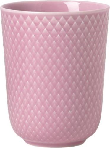 Lyngby Porcelæn Rhombe Krus 33 cl Rosa Porcelæn Lyserød Str H:10,5 Ø:8...