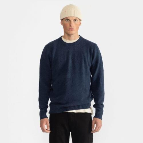 RVLT / Revolution Knit Sweater Mand Darknavy Sweaters Str L - Akryl ho...