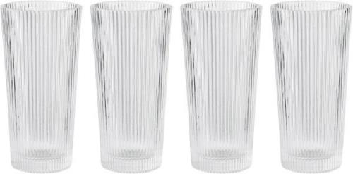 Stelton Pilastro Long Drink Glas 0,3 l, 4 Stk Clear Clear - Vandglas G...