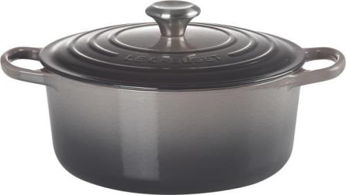 Le Creuset Rund Gryde 26 Flint Signa Flint Str 26 cm - Gryder hos Maga...