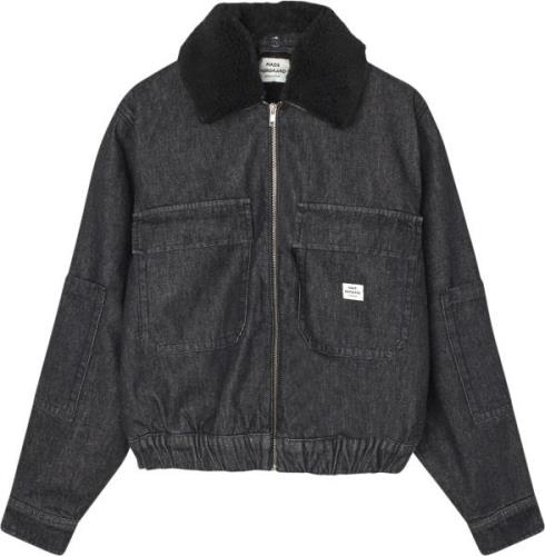 Mads Nørgaard - Copenhagen Dark Denim Sunny Jacket Kvinde Sort Overgan...