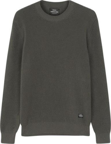 Mads Nørgaard - Copenhagen Tight Cotton Noah Knit Mand Grøn Sweaters S...