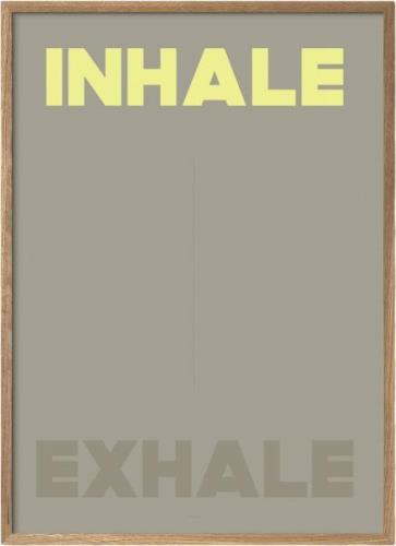 Poster & Frame A Love Story by Anne Mark Møller Inhale Exhale Flerfarv...