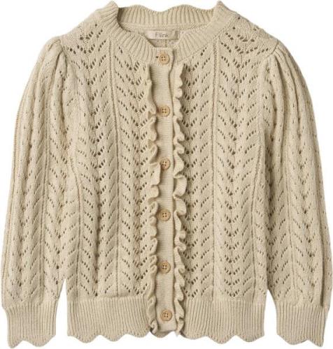 Fliink Nova Cardigan Str 6Y/116 - Sandshell Cardigans Bomuld hos Magas...