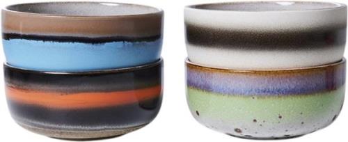 HK Living 70s Ceramics Dessert Bowls Freak out set of 4 Multi - Server...