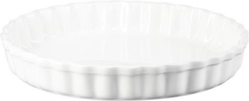 Le Creuset Tærtefad Stentøj 28cm White White Str 28 cm - Serveringsfad...