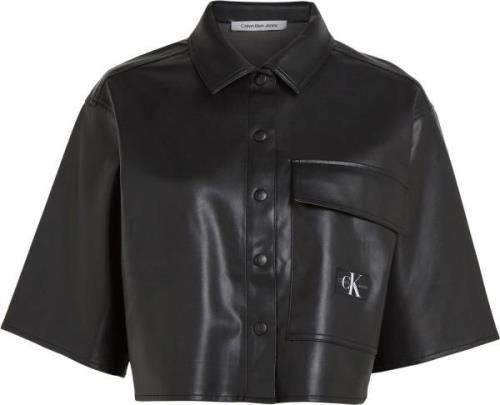 Calvin Klein Calvin Klein Jeans Faux Overshirt Kvinde Beh Læderjakker ...