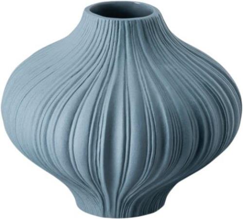 Rosenthal Vase 8cm, Pacific, Plissee Blå - Vaser hos Magasin