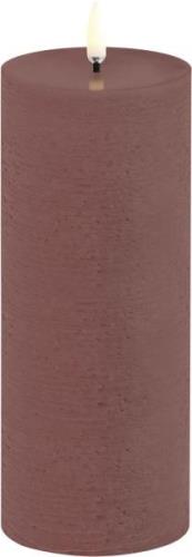 Uyuni LED Pillar Candle, Terracotta, Rustic, 7,8x20,3 cm Terracotta - ...