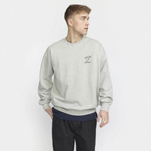 RVLT / Revolution Printed Crewneck Mand Grey-melange Kortærmede T-shir...