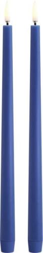 Uyuni LED Pillar Candle, Royal Blue, Smooth, 2,3x32 cm / 2pack Royal B...