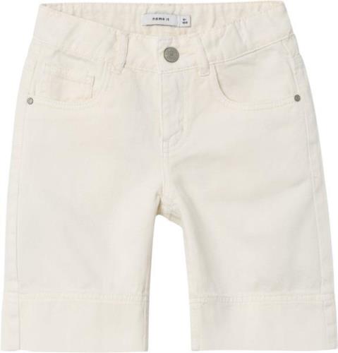 Name It Nkfrose Wide TWI L Shorts 8315zu Str 128 - Whisper White Short...