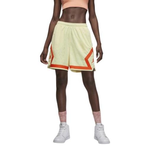 Nike Jordan Diamond Shorts Kvinde Citron Tint/rush Orange Sweatshorts ...