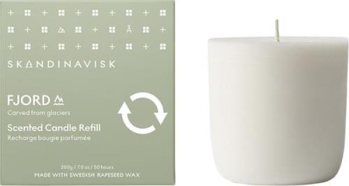 Skandinavisk Fjord Scented Candle Refill 200g Kvindeduft 200 G - Duftl...