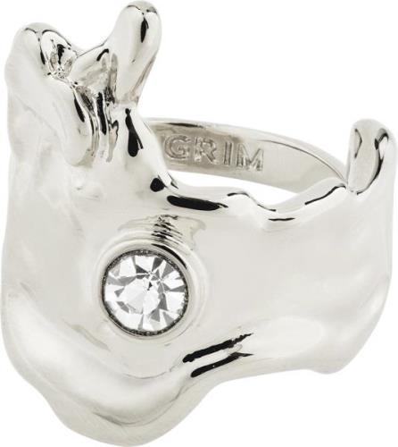 Pilgrim GIA Recycled Crystal Ring Silverplated one size - Ringe hos Ma...