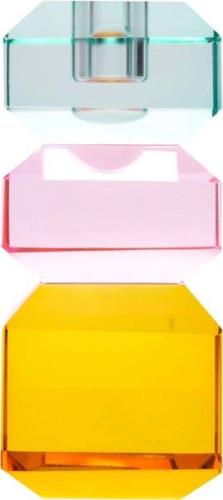 AU Maison Krystal Stage, lys Mynte/lys Pink/gul, 13x6x6 cm 0008 Str 13...