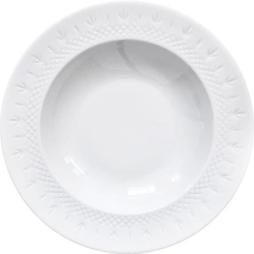 Frederik Bagger Crispy dyb Tallerken 22,5 cm. White Str 22,5 cm - Dybe...