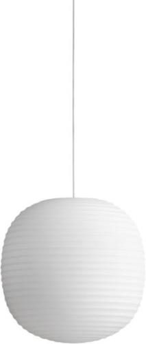 New Works Lantern Pendant Ø30 Frosted White Str Ø30 cm - Pendler Glas ...