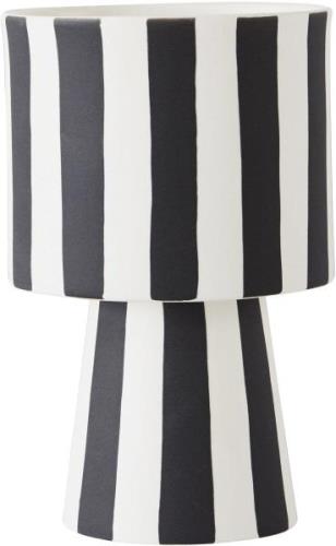 OYOY Living Design Toppu Pot Small Black/white Striber Str Ø:10cm H:15...