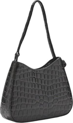 MANGO Patent Leather Effect Coconut bag U - Skuldertasker Læder hos Ma...