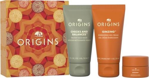 Origins Mini Travel Essentials Trio Julegaveæske - Hudpleje hos Magasi...