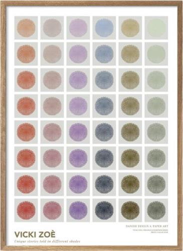 Poster & Frame Vicki ZOÉ Flower - In Tone Color Selection Flerfarvet S...