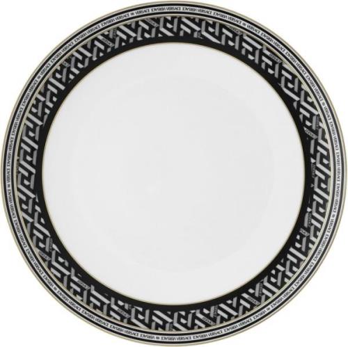 Versace Plate 28cm, Signature Black, La Greca Flerfarvet Str Ø28 - Mid...