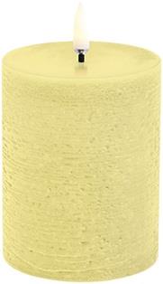 Uyuni LED Pillar Candle, Wheat Yellow, Rustic, 7,8x10,1 cm Wheat Yello...