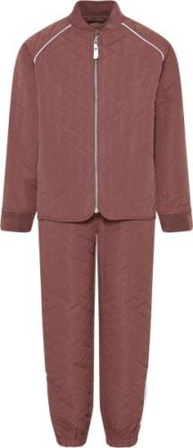 Color Kids Thermal Set Recycled Str 128 - Marron Termosæt- & Dragter h...