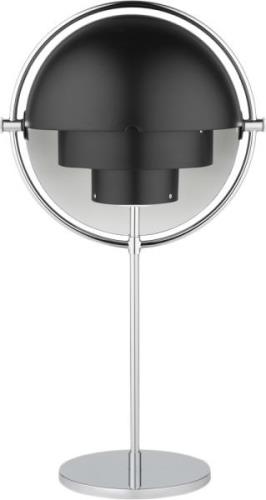 Gubi Multilite Table Lamp Semi Black / Chrome Str H: 50 x W: 27 x D: 2...