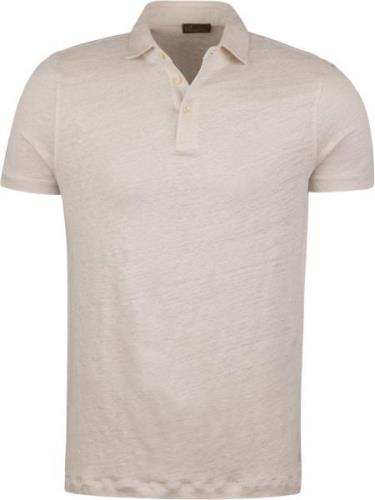 Stenströms Polo Shirt, Linen Mand Beige Kortærmede Poloer Str L - hos ...