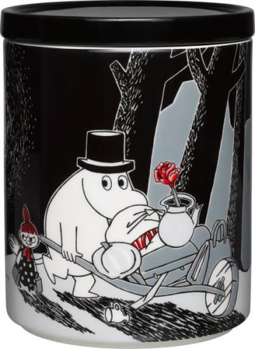 Moomin Arabia Mumi Flytter 1,2l Krukke Gråmeleret - Opbevaringsglas & ...