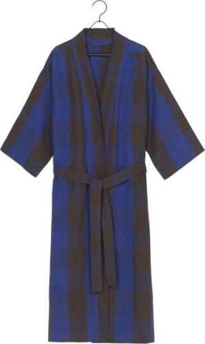 ferm LIVING Field Robe Chocolate/bright Blue Morgenkåber Str ACCESSORI...