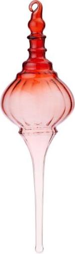 Bungalow Glass Icicle Dome Ruby Ruby Str H 20 cm - Juletræspynt Træ ho...