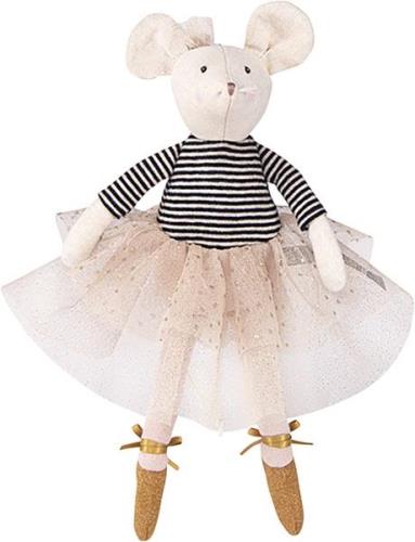 Moulin Roty Moulin Roty Ballerina mus - Suzie 26 cm - Bamser Bomuld ho...