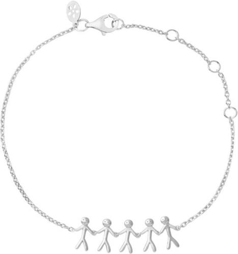 ByBiehl Together Family 5 Bracelet Silver - Kædearmbånd Med Vedhæng ho...