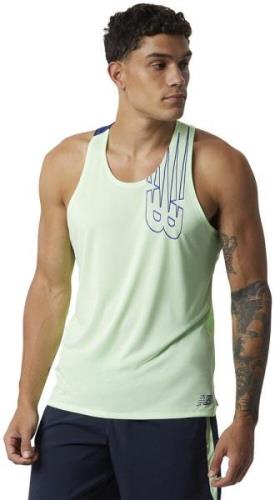 New Balance Printed Fast Flight Tank Top XS - Tanktoppe hos Magasin