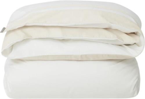 Lexington Hotel Sateen White/light Sand Contrast Duvet Cover White/lig...