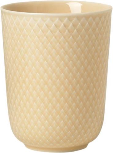 Lyngby Porcelæn Rhombe Krus 33 cl Sand Porcelæn Sand Str H:10,5 Ø:8,5 ...