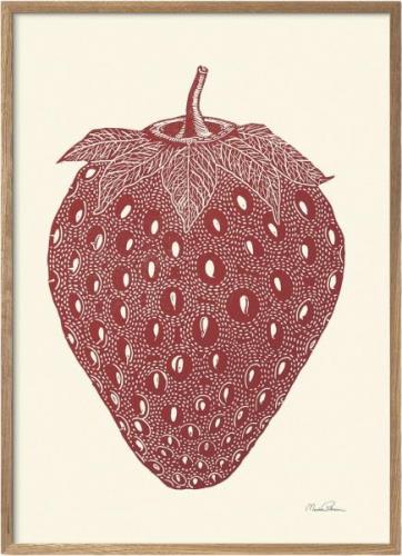 Poster & Frame Monika Petersen Art Prints Strawberry Flerfarvet Str 30...