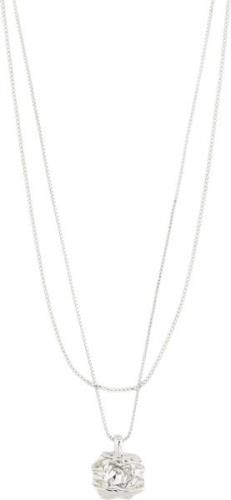 Pilgrim Feel Recycled Necklace 2in-1 set Silver-plated one size - Hals...