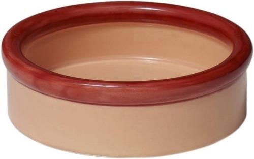 NINE ROD Bowl Ceramic H70 x Ø233 Red/ 0008 - Serveringsskåle hos Magas...