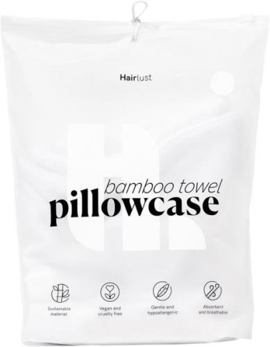 Hairlust Towel Pillowcase, White 60x63/70cm Hvid - Pudebetræk Bomuld h...