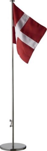 Celebrate Flagstang DK 165 cm Ø27 cm Rustfr Rød/hvid Str 165 cm - Figu...