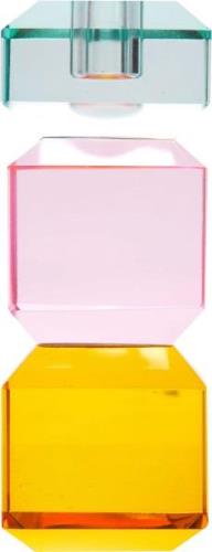 AU Maison Krystal Stage, lys Mynte/lys Pink/gul, 15x6x6 cm 0008 Str 15...